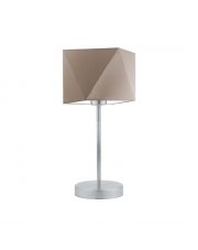Nowoczesna lampa stołowa z beżowym abażurem WUHU 