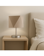 Beżowa lampka nocna PASADENA w minimalistycznym stylu