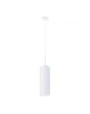 Biała lampa wisząca tuba LED do kuchni ELBA
