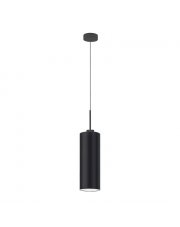 Czarna lampa wisząca tuba do kuchni ELBA