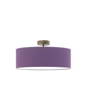 Minimalistyczna lampa plafonowa do salonu WENECJA fi - 50 cm - kolor fioletowy