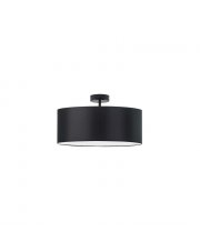 Czarny plafon w minimalistycznym stylu WENECJA fi - 30 cm