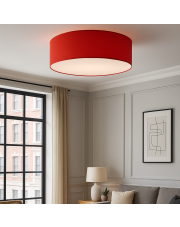 Czerwona lampa sufitowa do sypialni DUBAJ fi - 60 cm