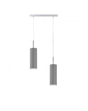 Srebrna podwójna lampa wisząca do kuchni MADERA