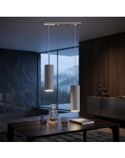 Chromowana podwójna lampa wisząca do kuchni MADERA
