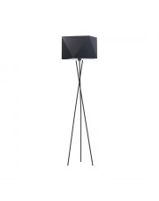 Czarna lampa podłogowa tripod do sypialni DAKAR