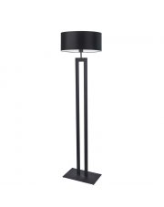 Czarna lampa podłogowa do salonu KALIFORNIA