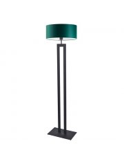 Czarna lampa podłogowa w stylu urban jungle do sypialni KALIFORNIA