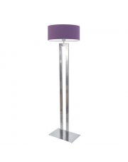 Srebrna lampa stojąca do sypialni KALIFORNIA