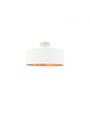 Biała lampa sufitowa do salonu w stylu glamour WENECJA  GOLD fi - 30 cm