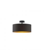 Czarna lampa sufitowa glamour do salonu WENECJA  GOLD fi - 30 cm