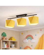 Nowoczesny plafon sufitowy 3-płomienny regulowany DETROIT