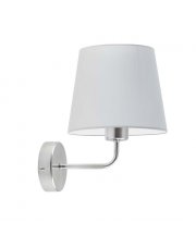 Geometryczna lampa ścienna w kolorze szarym RIMINI w stylu skandynawskim
