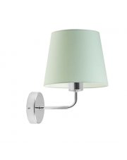 Designerska lampa na ścianę dla dzieci RIMINI z miętowym abażurem