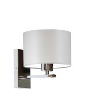 Skandynawska lampa ścienna szara/chromowana ELVORA