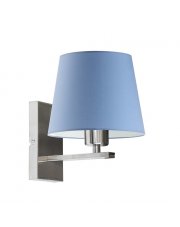 Designerski kinkiet dziecięcy LED z niebieskim abażurem HVAR