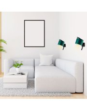 Kinkiet LED do salonu w stylu urban jungle TEKSAS
