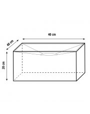 Abażur KWADRAT 40 x 20 x 40
