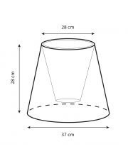 Abażur STOŻEK 28 x 28 x 37
