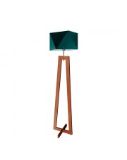 Drewniana lampa podłogowa minimalistyczna BAKU