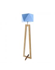 Lampa stojąca drewniana ręcznie robiona BAKU do pokoju dziecka