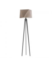 Lampa stojąca drewniany trójnóg do salonu BOMBAJ