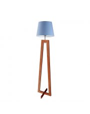 Nowoczesna lampa podłogowa dla dzieci z niebieskim akcentem KOS