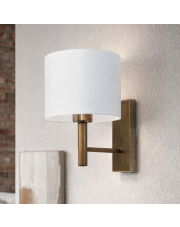 Biały kinkiet ścienny w stylu skandynawskim TEGU