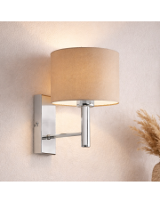 Beżowy kinkiet ścienny do sypialni TEGU