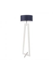 Lampa podłogowa z białego drewna BALI 