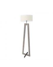 Klasyczna lampa podłogowa z drewna do salonu BALI 