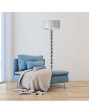 Lampa podłogowa srebrne kule w stylu skandynawskim GIZA
