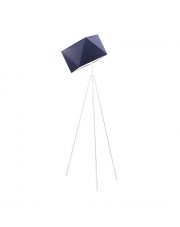 Biała lampa stojąca z ruchomym ramieniem HAVANA metalowy trójnóg