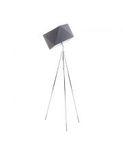 Lampa podłogowa tripod do sypialni HAVANA w klasycznej szarości