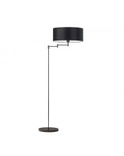 Nowoczesna lampa podłogowa do sypialni CANCUN w klasycznej czerni
