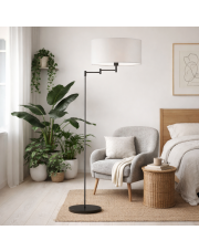 Lampa stojąca styl skandynawski CANCUN z regulowanym ramieniem