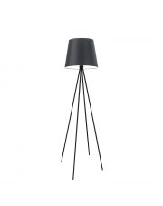 Czarna lampa stojąca loft PANAMA