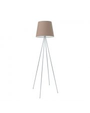 Srebrna lampa stojąca do salonu PANAMA