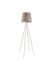 Designerska lampa stojąca z nietuzinkowym abażurem PANAMA
