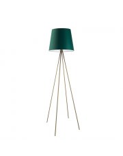 Złota lampa stojąca do sypialni w stylu urban jungle PANAMA