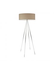 Chromowana lampa stojąca w stylu loftowym IBIZA