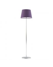 Minimalistyczna lampa stojąca z fioletowym abażurem VASTO