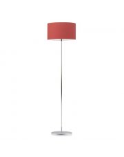 Nowoczesna lampa podłogowa z czerwonym abażurem WERONA