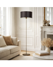 Brązowa lampa podłogowa do salonu w stylu klasycznym WERONA