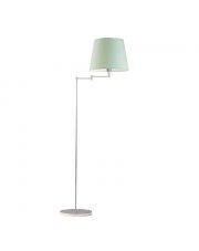 Lampa podłogowa regulowana do pokoju dziecka ASTI z miętowym abażurem