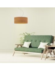 Lampa wisząca do salonu HAJFA ECO fi - 40 cm - kolor dąb sonoma