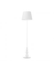 Biała lampa podłogowa do salonu LIZBONA