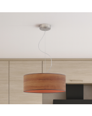 Lampa wisząca do kuchni nad wyspę z abażurem HAJFA ECO fi - 40 cm - kolor kasztanowy