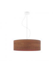 Lampa wisząca z regulacją wysokości  HAJFA ECO fi - 50 cm - kolor kasztanowy