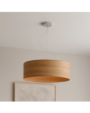 Skandynawska lampa wisząca do salonu HAJFA ECO fi - 60 cm - kolor dąb sonoma
